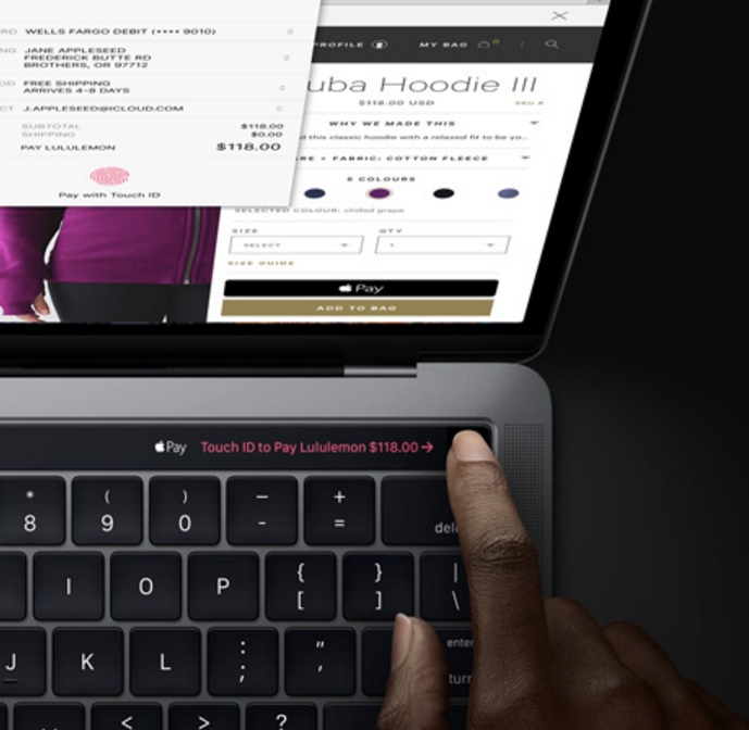 screenshot mac pro touch bar