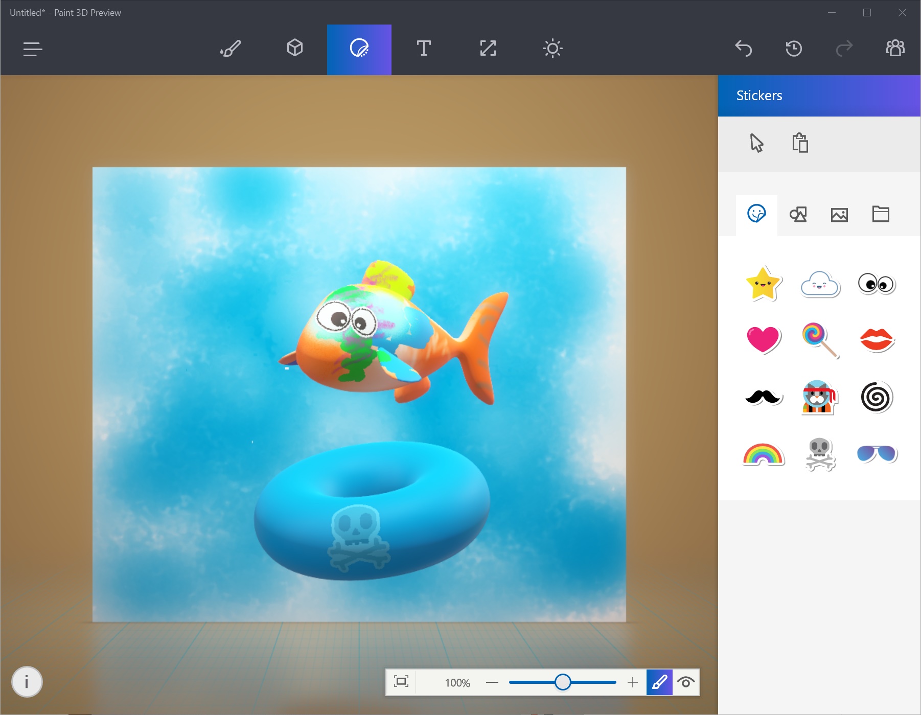 Рисунки в Paint 3d для начинающих