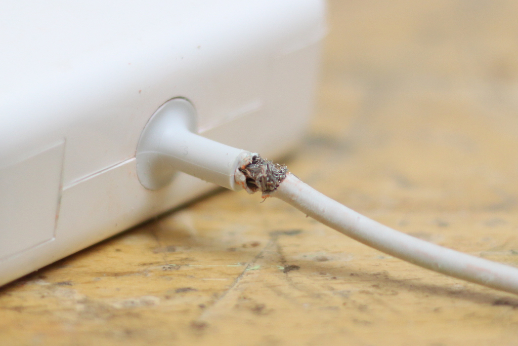 fix a charger that is bent for the mac