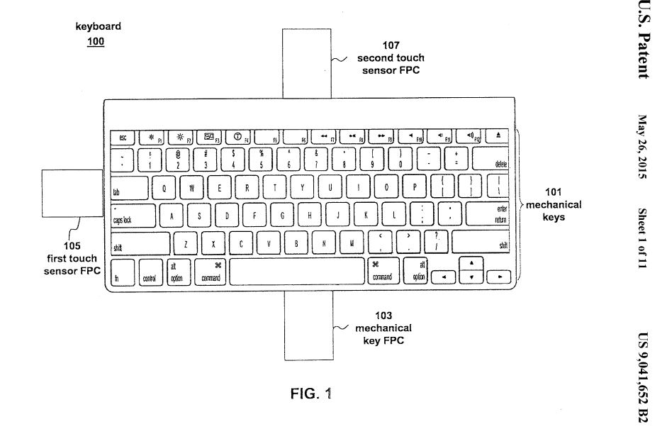 Apple's new Fusion Keyboard could eliminate the need for a trackpad in