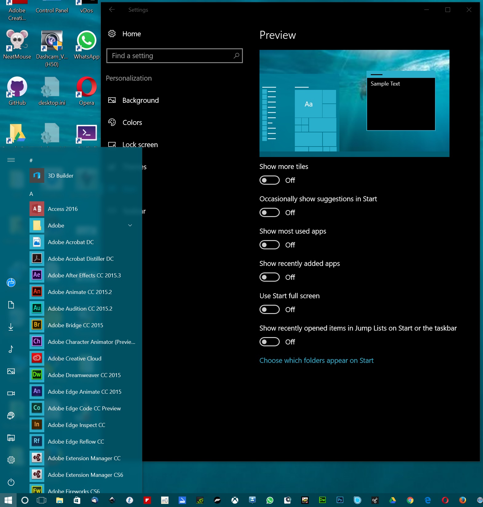 Customize Windows 10 Start Menu - last step 1