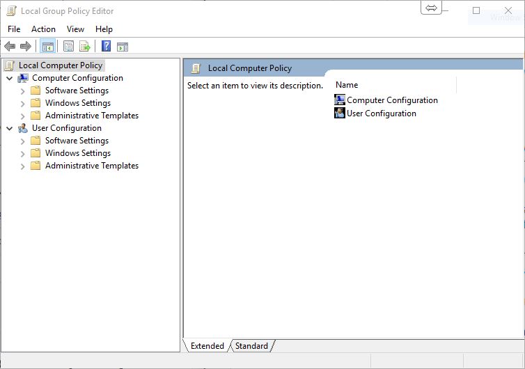Microsoft Windows 10, Local Group Policy