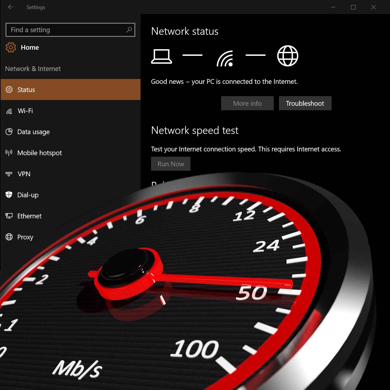 internet speed test windows 10 app