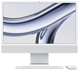 24-inch iMac With Retina 4.5k Display M3 8-Core CPU 10-Core GPU 512GB SSD Silver Apple all in one, apple pc, apple imac, imac, apple tv screen, apple monitor, apple computer
