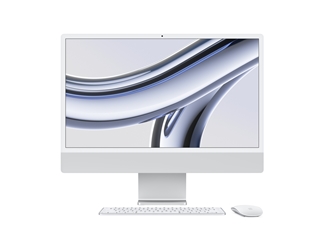 24-inch iMac With Retina 4.5k Display M3 8-Core CPU 8-Core GPU 256GB SSD Silver Apple all in one, apple pc, apple imac, imac, apple tv screen, apple monitor, apple computer