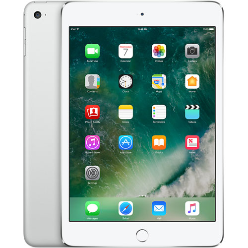 Apple iPad Mini 4 Wi-Fi + Cellular 16GB Silver MK872LL/A